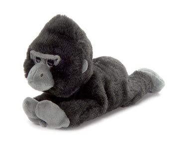 The Petting Zoo Gorilla Stuffed Animal Plushie Slap Bracelet, Gifts for Kids, Slapstix Wildlife Animals, Black Gorilla Plush Toy, 9 inches