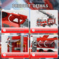 Light-Up Ladder Fire Truck Building Set - 720PCS STEM Toys for Kids & Adults, City Firetruck Building Bricks with Flashing Lights, Ideas Creative Gift