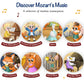 LITTLE MAESTRO Discover Mozart - 28 Timeless Masterpieces, Musical Books for Toddlers, 28-Button Music Book, Musical Toys for Toddlers 1-3