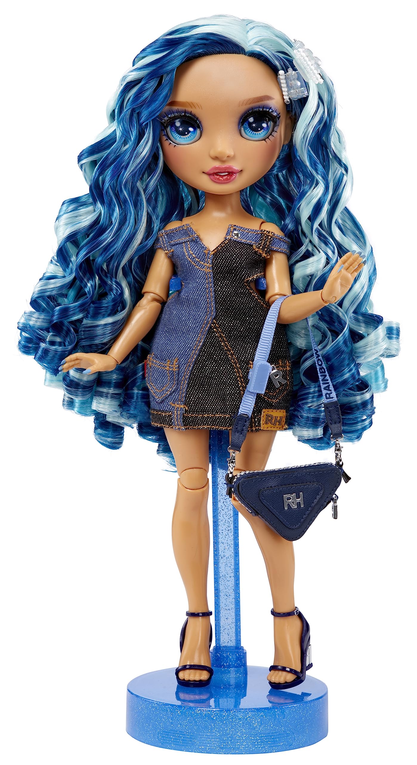 Rainbow High Fantastic Fashion Skyler Bradshaw - Blue 11” Fashion Doll and Playset with 2 Complete Doll Outfits, and Fashion Play Accessories, for