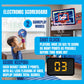 Jesser Hoop Over The Door Mini Basketball Hoop - 2 Gameplay Modes: Shot Clock or Score Keeping, 5" Exclusive Ball, Electric LED Scoring, Net, Air Pump