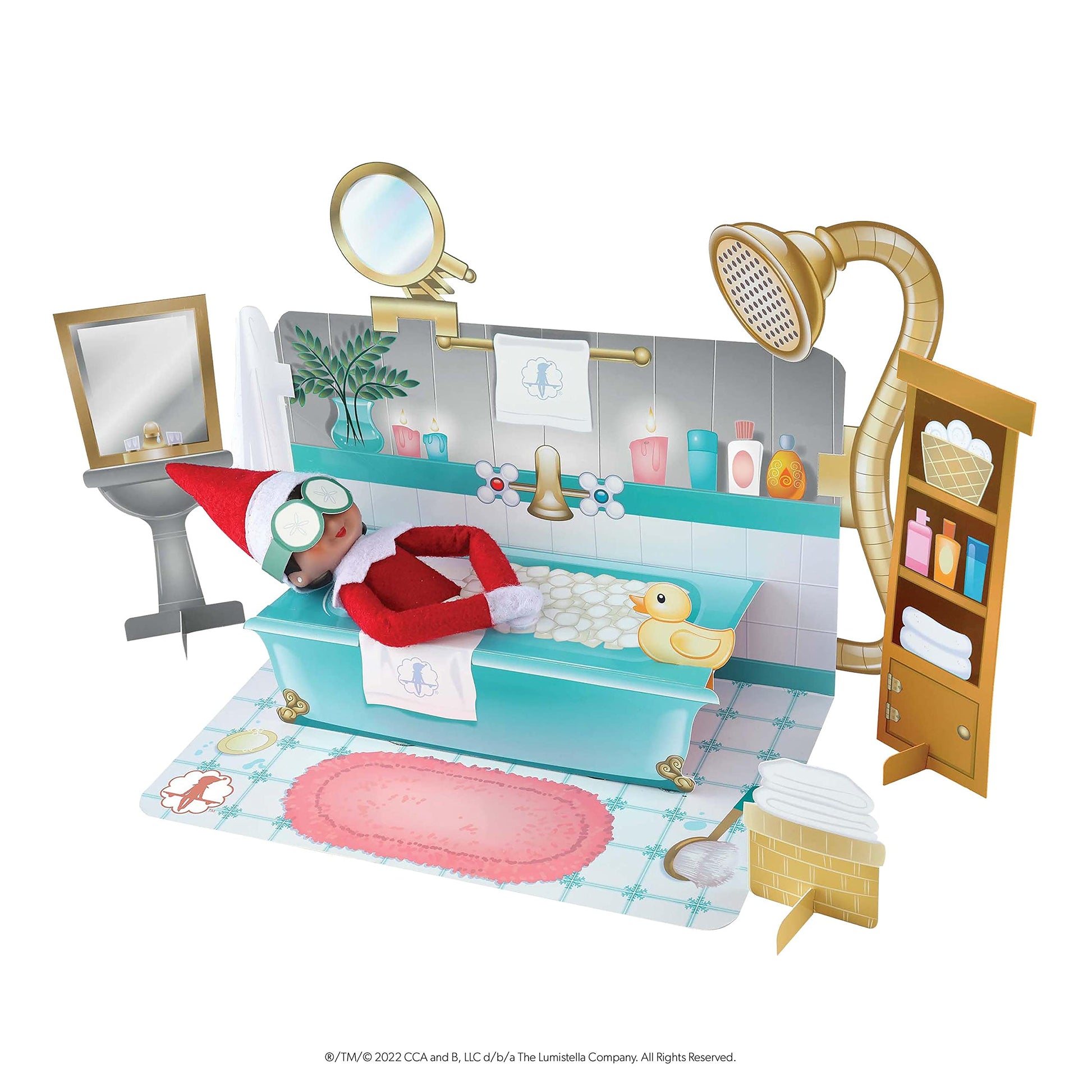 The Elf on the Shelf Insta-Moment Pop-Ups-Includes 3 Fun backdrops and pop Out Accessories for Easy Scenes! - Scout Elf Not Included