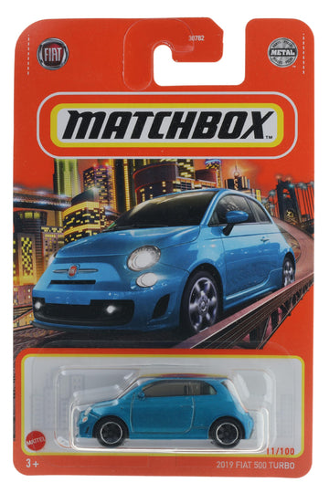 Matchbox 2022 - 2019 Fiat 500 Turbo [Blue] 11/100