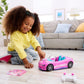 Hot Wheels Barbie RC Toy Car, Remote-Control Pink Convertible, Can Hold 2 Barbie Fashion Dolls & Trunk Opens for Storage, Sticker Sheet