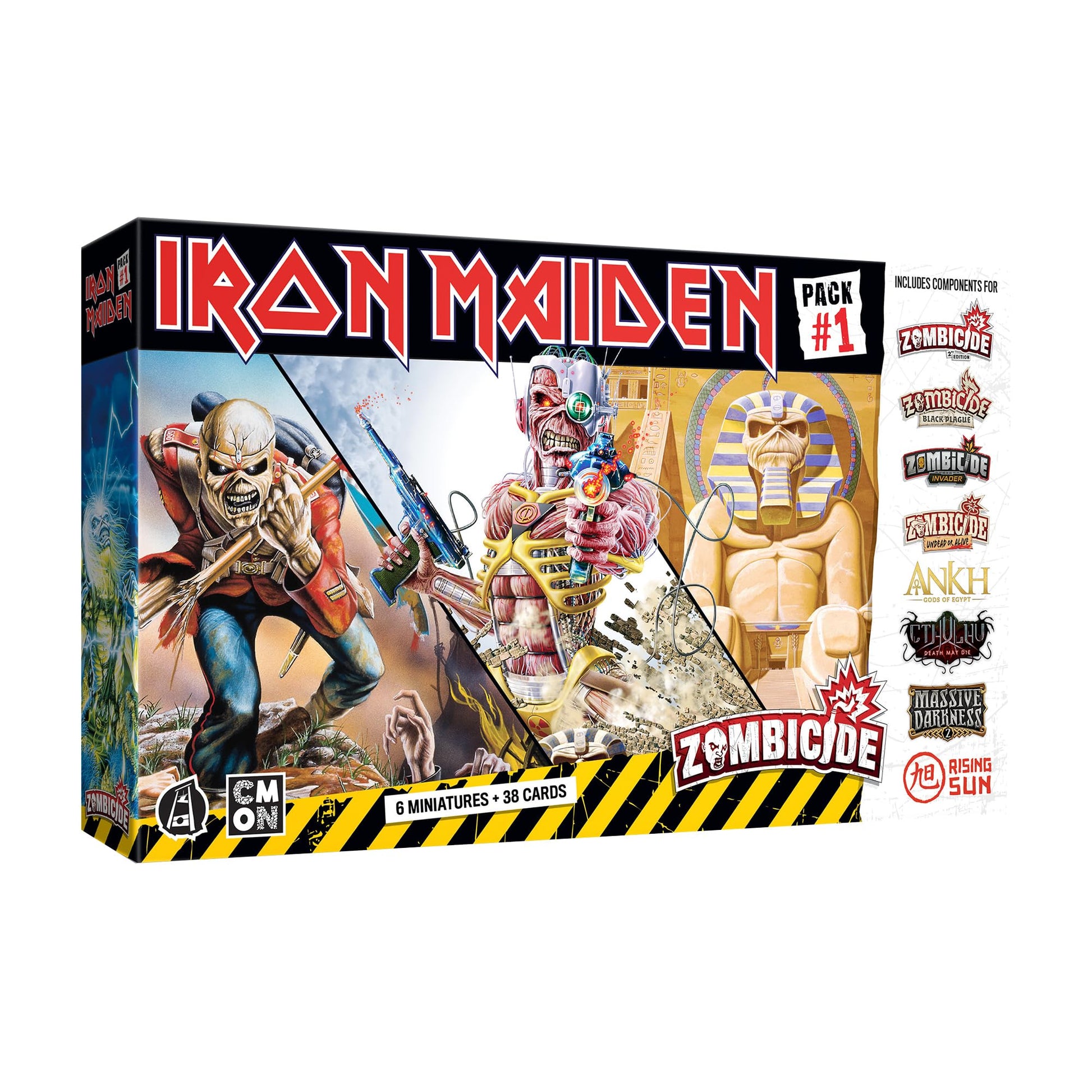 Zombicide Iron Maiden Character Pack #1 - Eddie Miniatures and Game Enhancements! Cooperative Strategy Board Game, Ages 14+, 1-6 Players, 60 Minute
