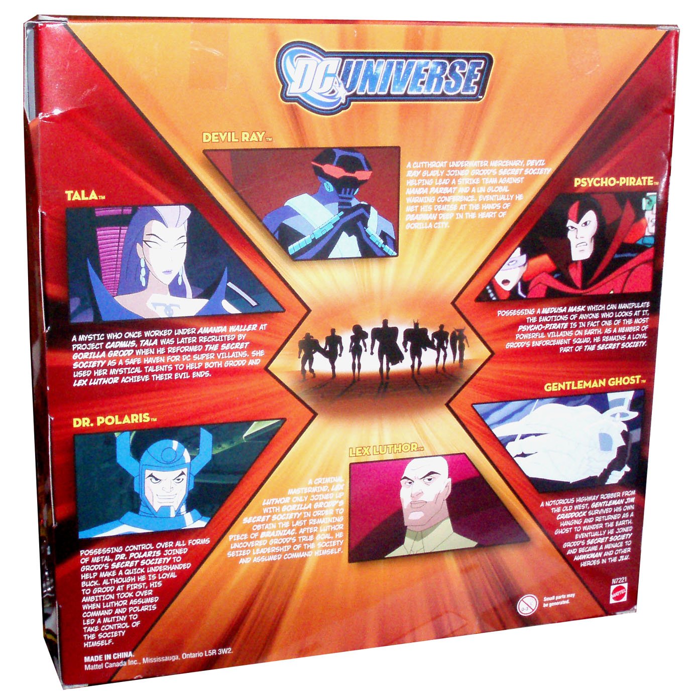 DC Universe Justice League Unlimited 6 Pack 4-1/2 Inch Tall Villain Action Figure - MUTINY IN THE RANKS with Tala, Devil Ray, Psycho-Pirate, Dr