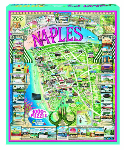 White Mountain 1000 Piece Jigsaw Puzzle, Naples Florida States