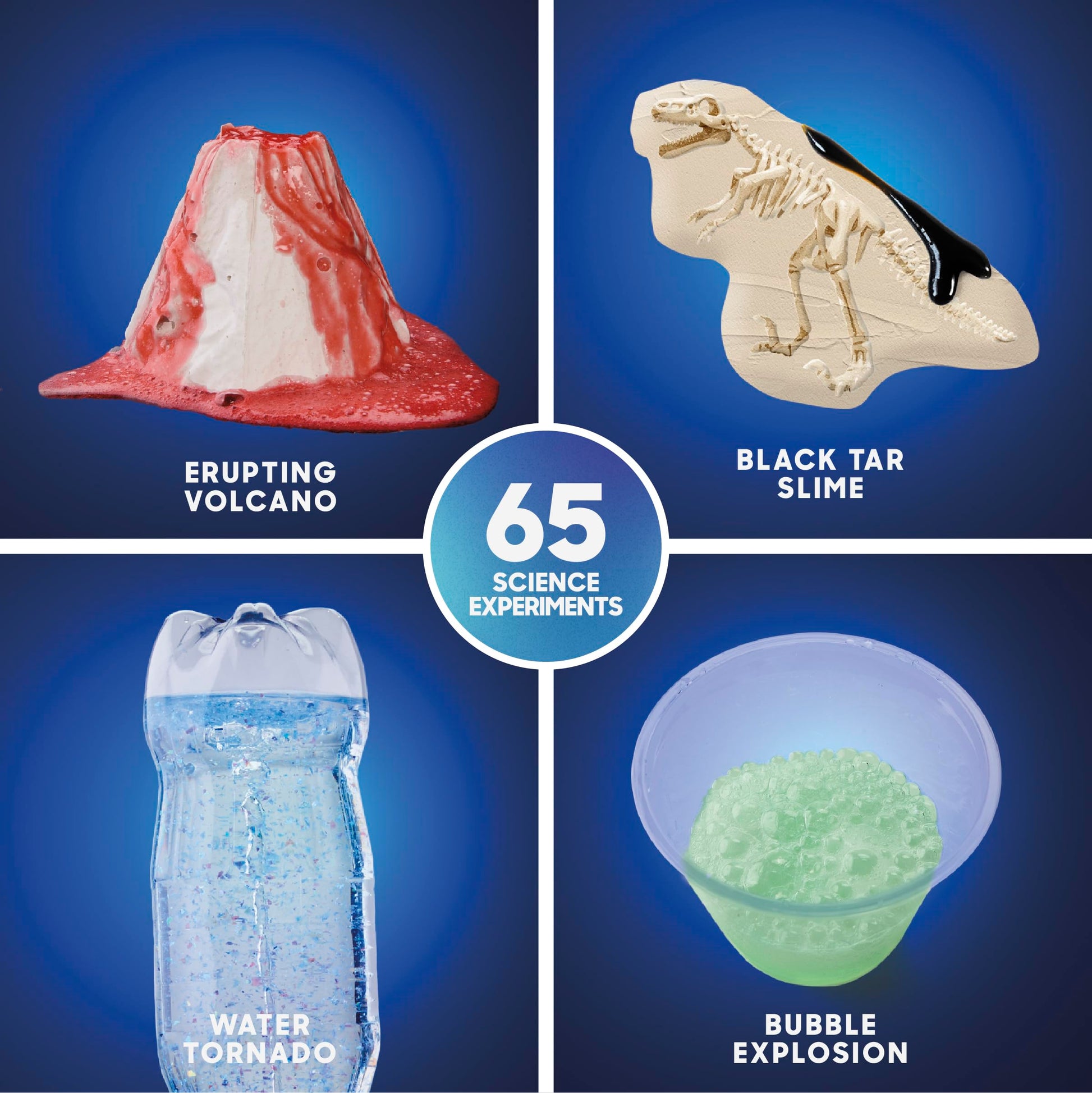 Discovery™ Planet Earth Science Kit - 65 Experiment STEM Lab for Kids| Includes DIY Volcano, Tornado, Fossils, Crystals, & Slime| Geology, Chemistry