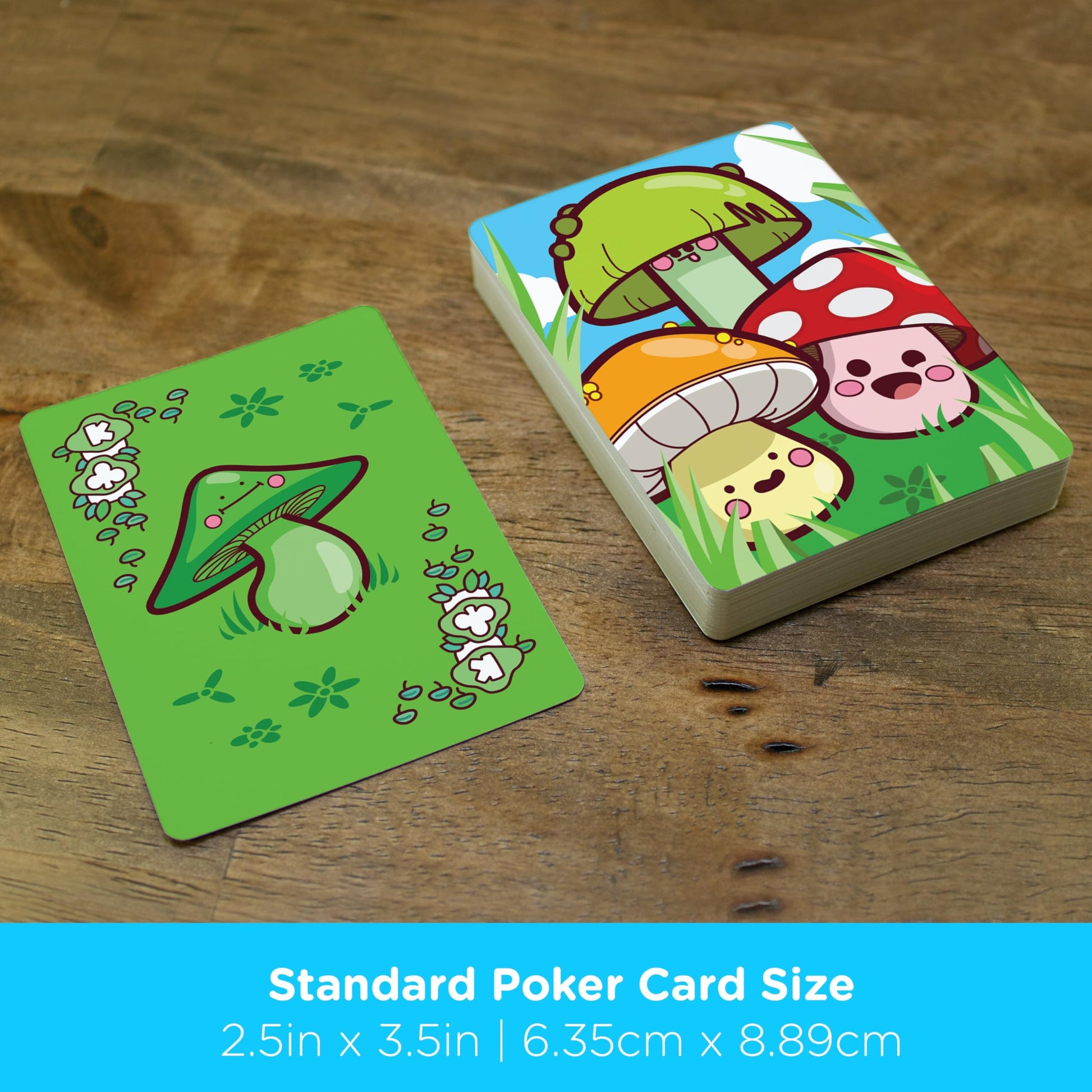 AQUARIUS Mushroom Playing Cards -Mushroom Themed Deck of Cards for Your Favorite Card Games - Officially Licensed Merchandise & Collectibles