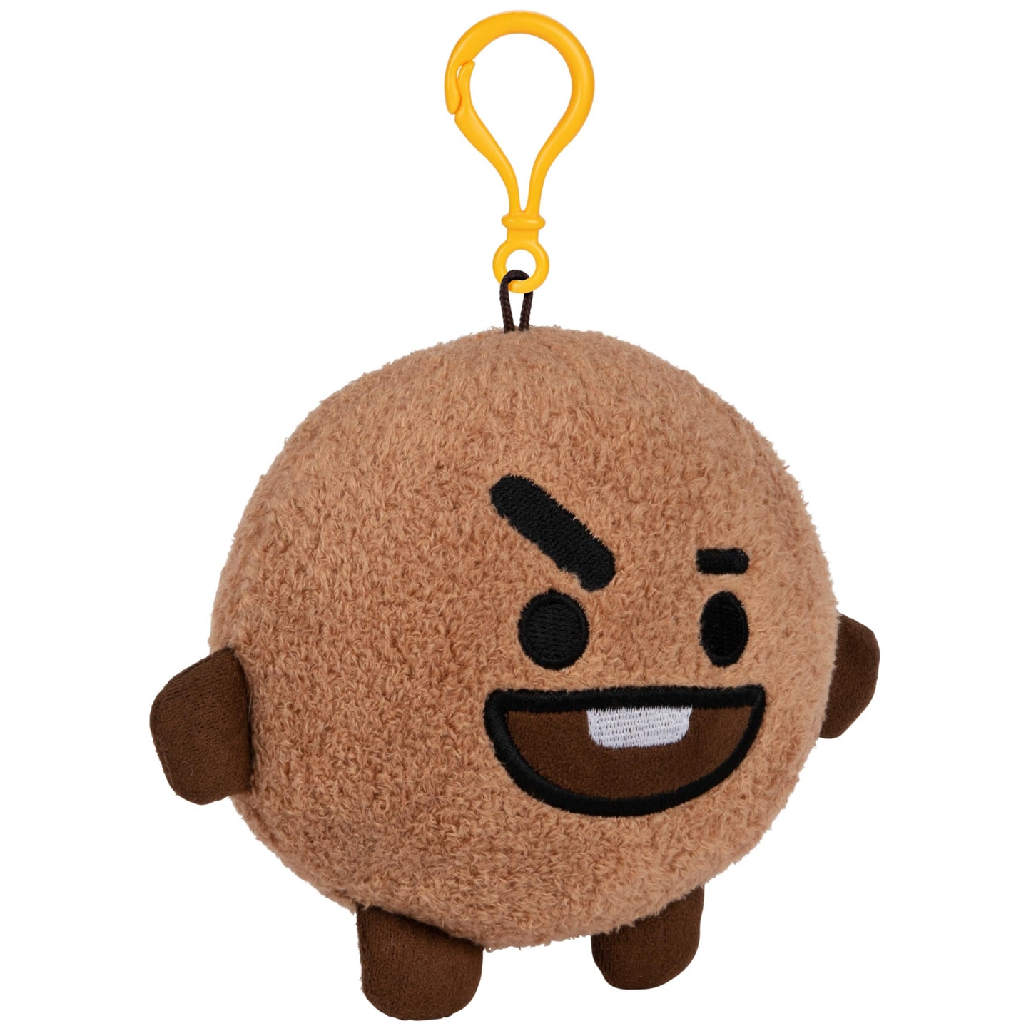GUND LINE Friends BT21 SHOOKY Backpack Clip Plush, 4"