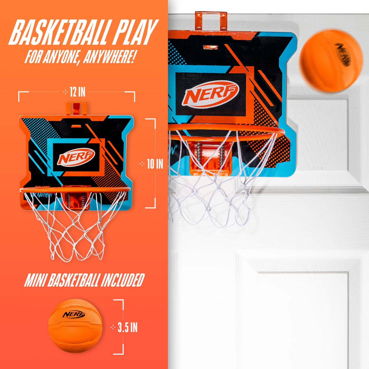 NERFOOP Slam Mini Basketball Hoop Set