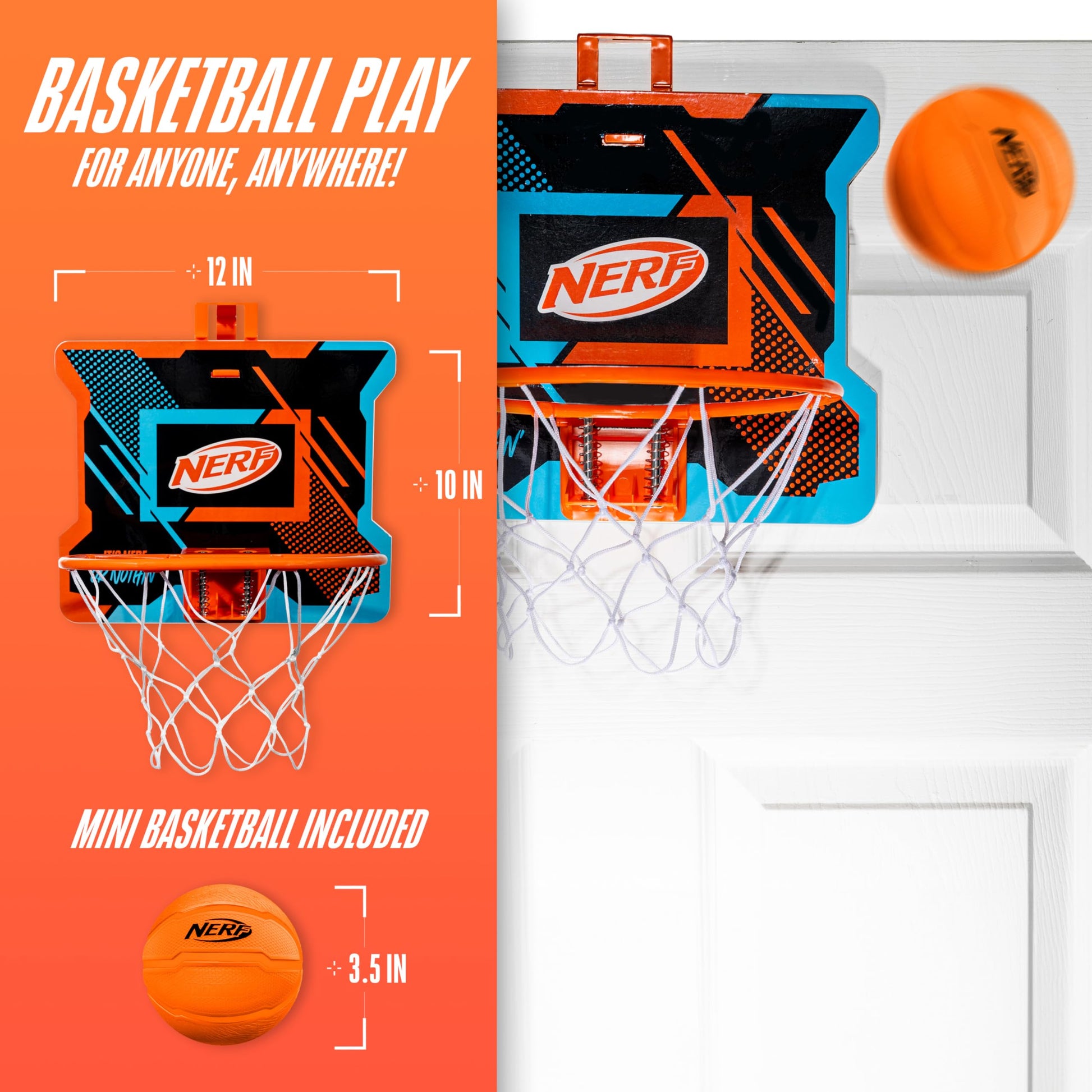 NERFOOP Slam Mini Basketball Hoop Set