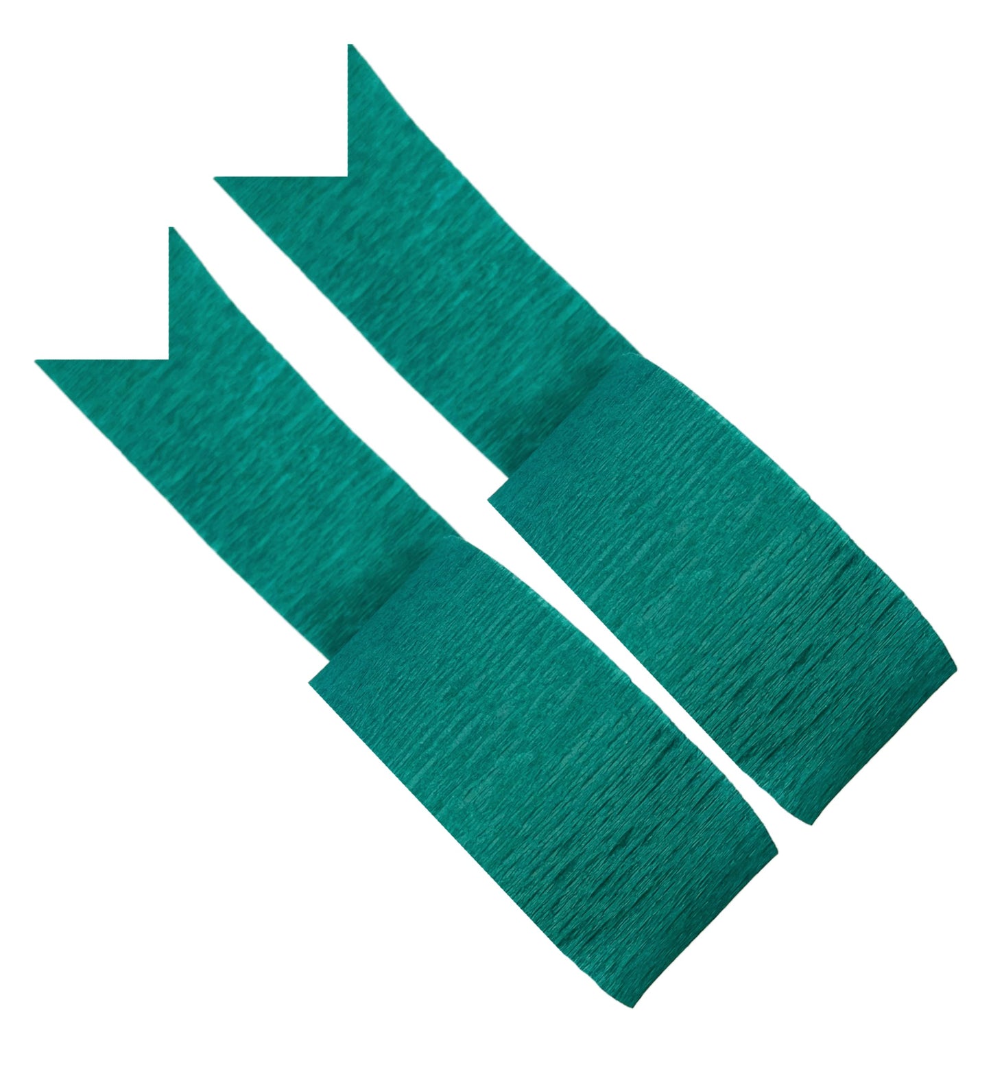 TEAL Crepe Paper Streamers, 2 ROLLS, 145 FT TOTAL, MADE IN USA!