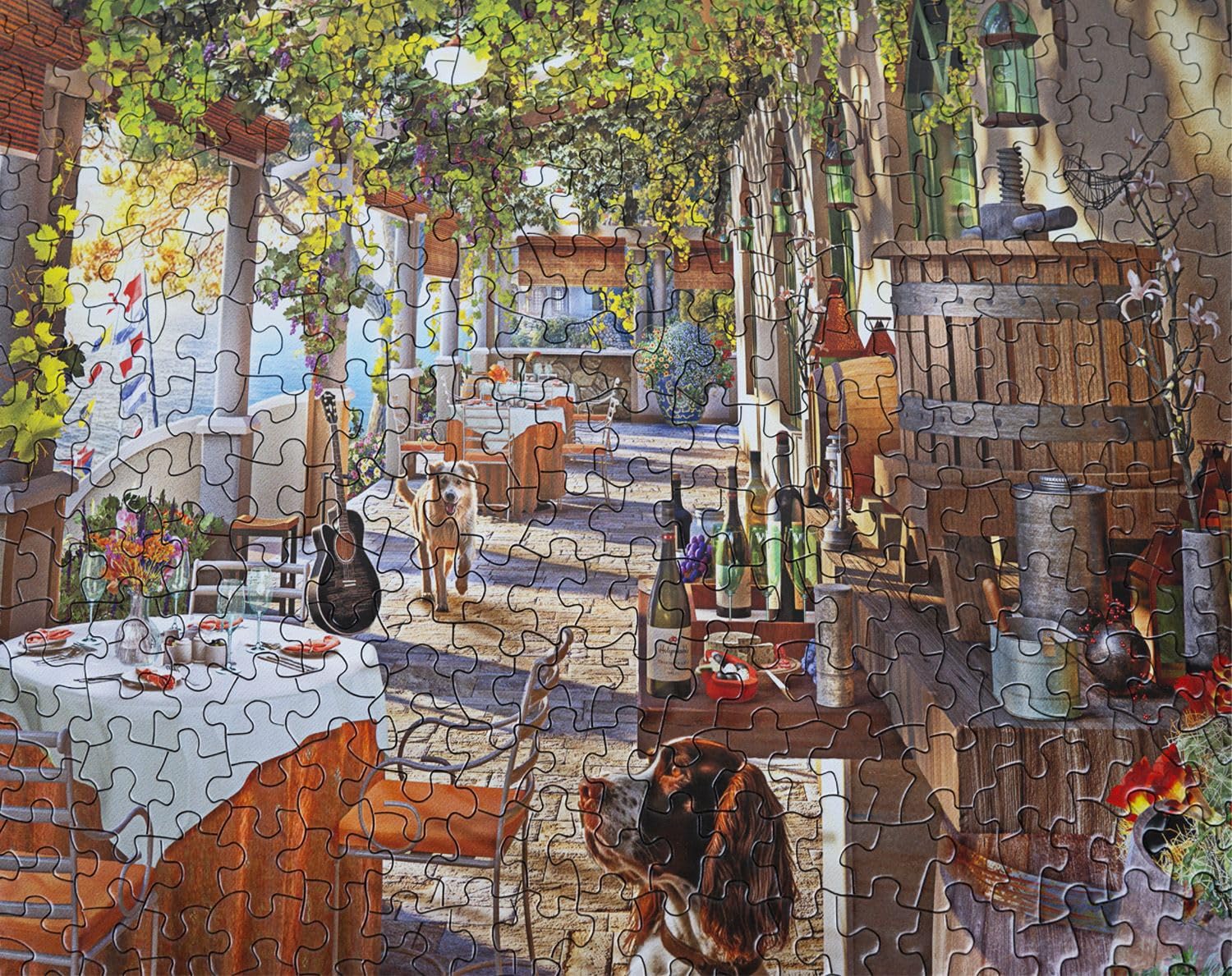 Springbok Vineyard Porch 1000 Piece Jigsaw Puzzle for Adults