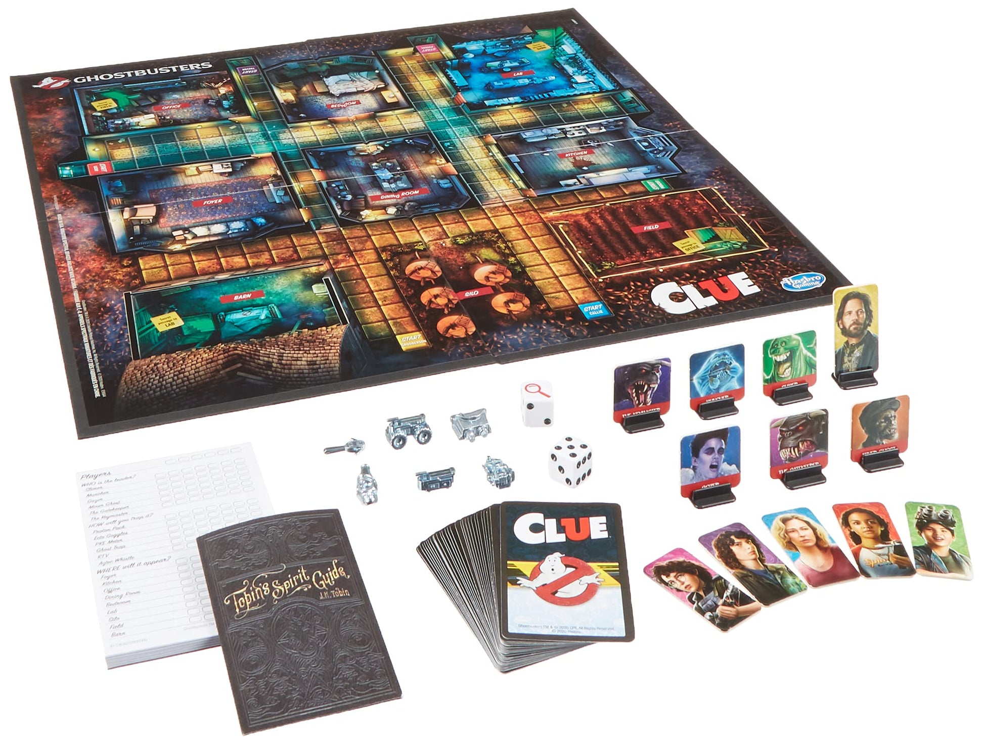 Hasbro Gaming Clue: Ghostbusters Edition Game, Cooperative Board Game for Kids Ages 8 and Up; Players Can Team Up to Battle Ghosts