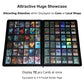 Rieton 36-Pocket Ringless Trading Card Binder - Holds 2304 Sleeved Cards, Side-Loading Black Pages, Water-Resistant Zipper Album for TCG & Sports