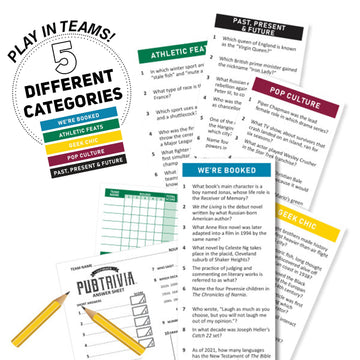 University Games, Ultimate Pub Trivia Team Trivia Game, 4 or More Trivia Loving Players Ages 12 and Up