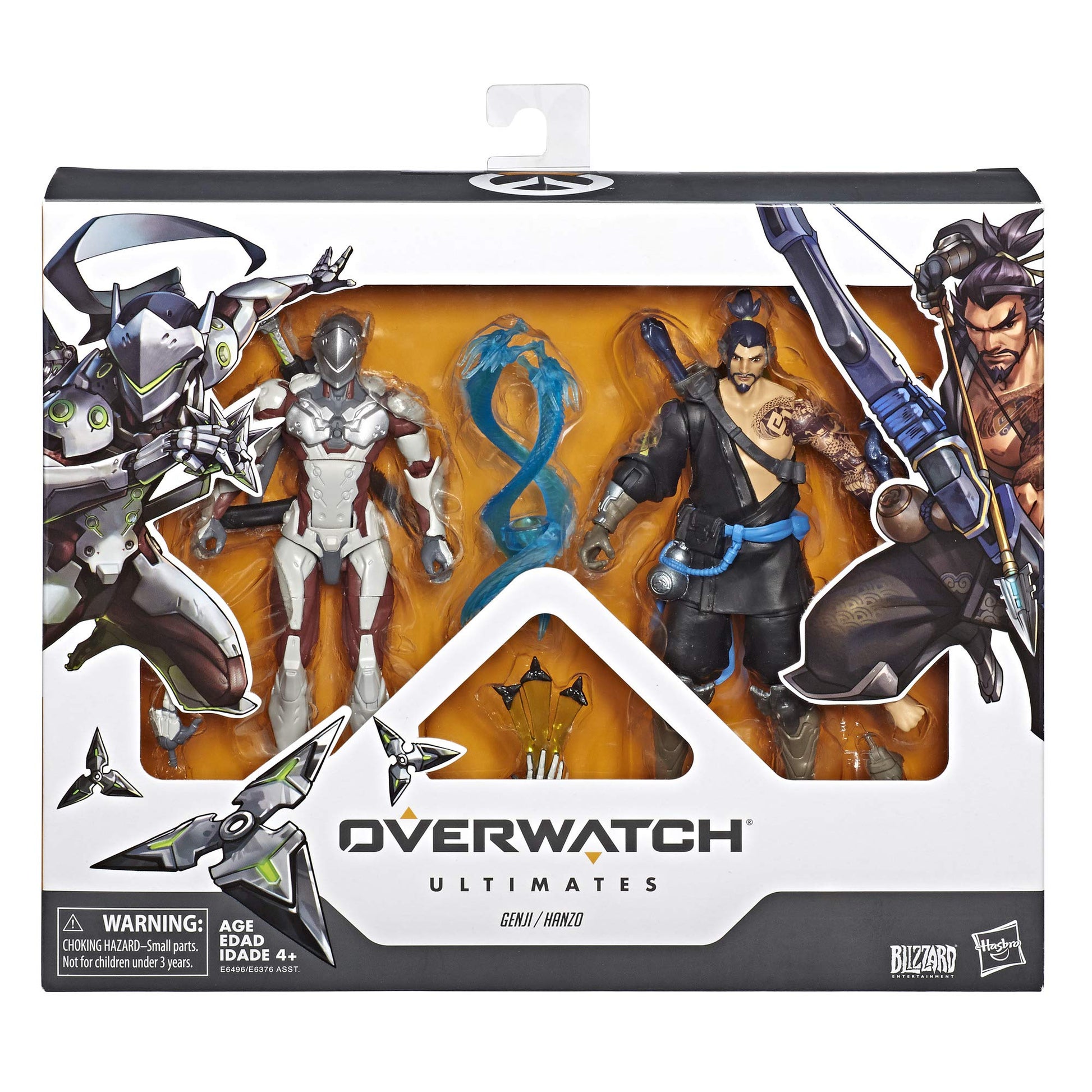 Hasbro Toys Overwatch Ultimates Series Hanzo and Genji Dual Pack 6-Inch-Scale Collectible Action Figures with Accessories - Blizzard Video Game
