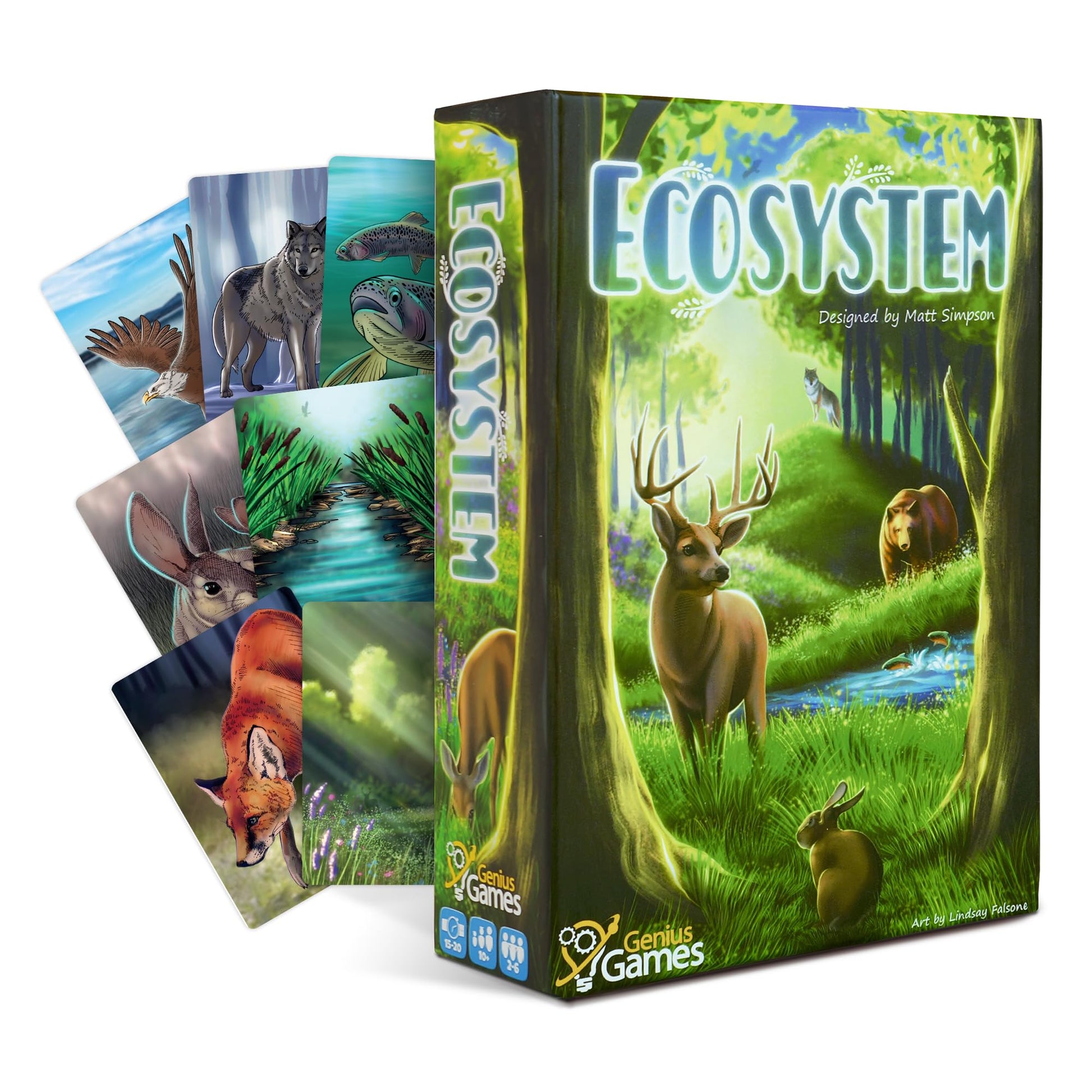 Ecosystem - A Family Card Game about Building Habitats | Learn about Animals, Ecology & Biodiversity for Kids, Adults, Families or the classroom! Fun