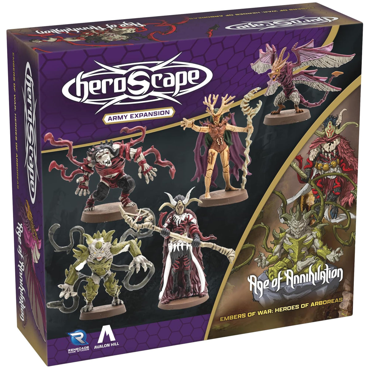 Renegade Game Studios Heroscape Heroes of Aboreas 5 Unique Figures