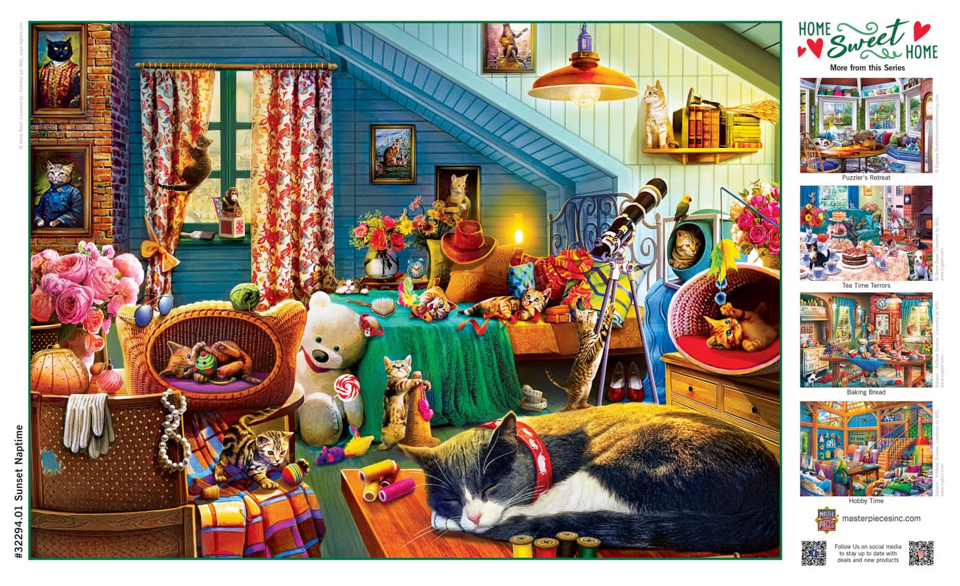 Masterpieces 550 Piece Jigsaw Puzzle for Adults, Family, Or Youth - Sunset Naptime - 18"x24"