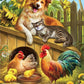 Buffalo Games - Nadia Strelkina - Summer Farm Friends - 500 Piece Jigsaw Puzzle for Adults -Challenging Puzzle Perfect for Game Nights - Finished Size