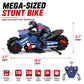Liberty Imports 2.4Ghz RC Motorcycle Remote Control Stunt Drift Bike Racing Vehicle - 1/10 R/C High Speed Cyclone Motorbike and Riding Figure