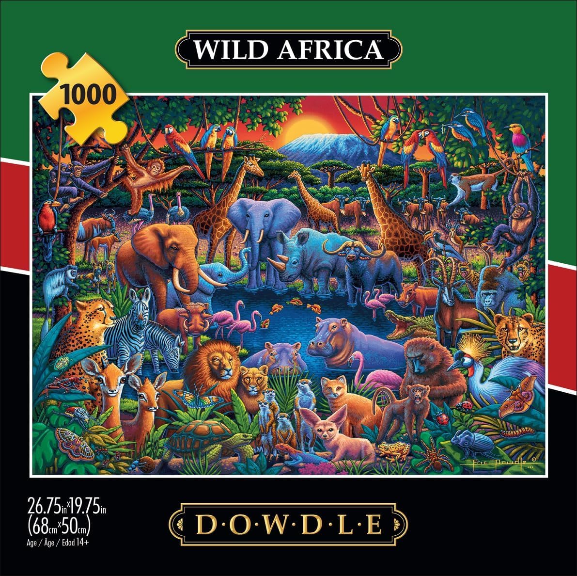 Buffalo Games - Eric Dowdle Wild Africa - 1000 Piece Puzzle for Adults