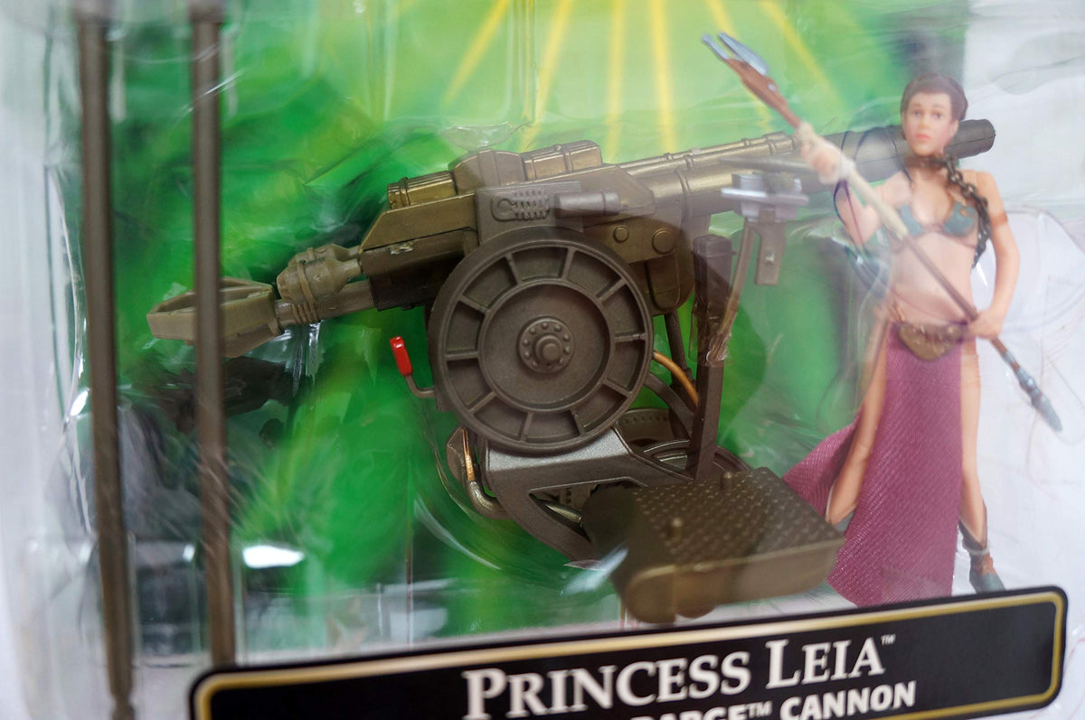 Princess Leia in Slave Girl Costume with Sail Barge Cannon Star Wars Power of the Force 3 3/4 Inch Action Figure