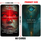 ZZBUY Evil Eye Oracle Cards, 60 Oracle Deck with Meanings on Them for Beginner Insight and Discovery, Haters Exposed, Eyewitness Exposed (Green)