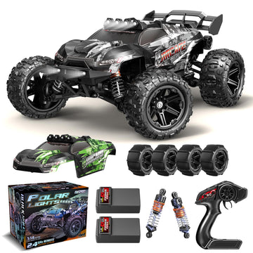 X-TMAGA 1:14 Scale All Terrain RC Cars for Adults & Boys (HS14323), Max Fast 40+ KPH, 4WD Off-Road RC Truck for Snow & Sand & Mud, 4X4 Waterproof
