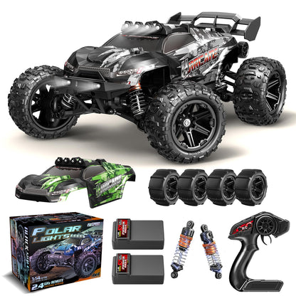 X-TMAGA 1:14 Scale All Terrain RC Cars for Adults & Boys (HS14323), Max Fast 40+ KPH, 4WD Off-Road RC Truck for Snow & Sand & Mud, 4X4 Waterproof