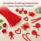 200Pcs Pipe Cleaners, Chenille Stems, Craft Pipe Cleaners for DIY Projects, Art Crafts, Flower Making, Creative Decor (Red)