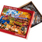 Apple Farm Jigsaw Puzzle 1000 Piece by Vermont Christmas Company - Puzzles for Adults & Families - Fully Interlocking & Randomly Shaped Pieces - 26