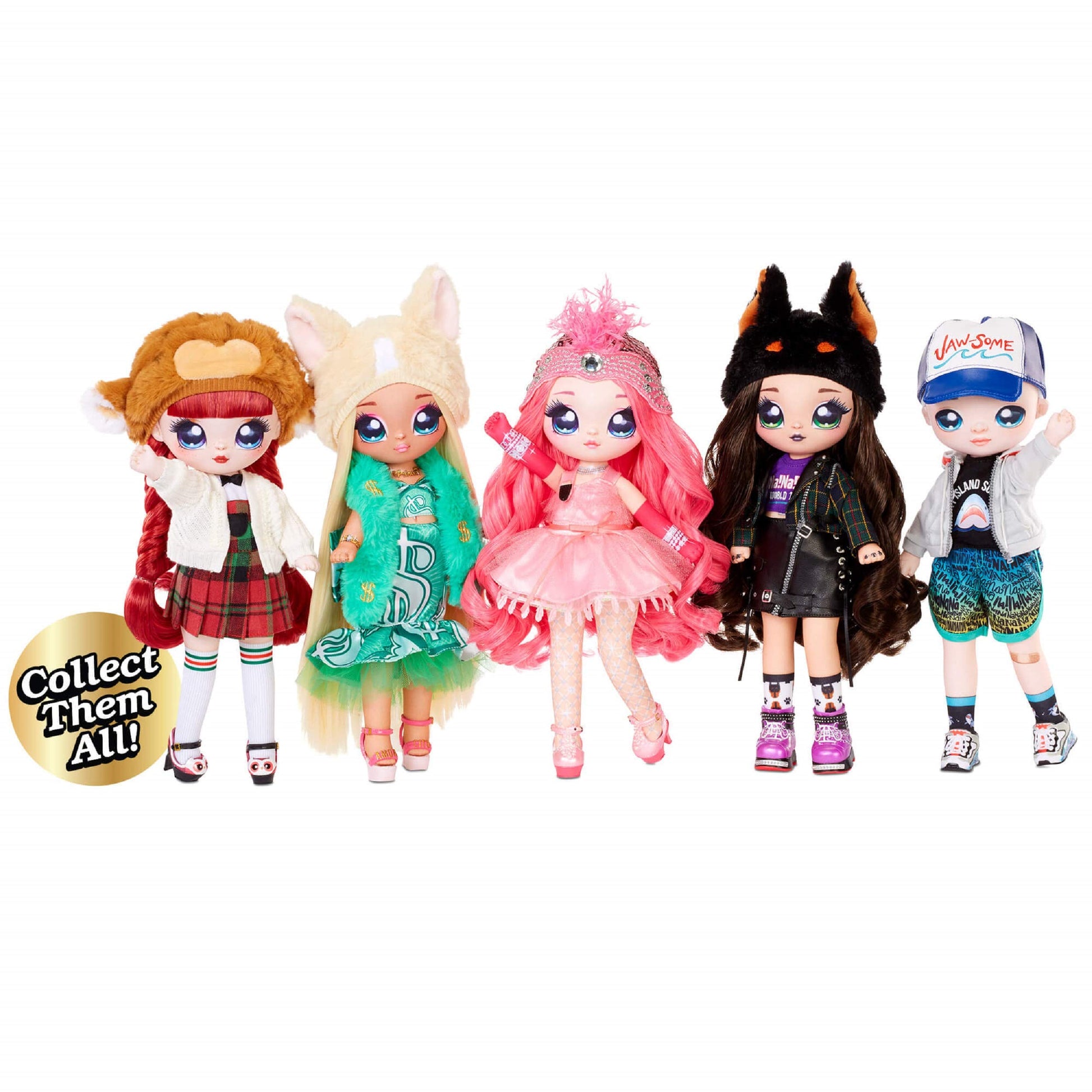 Na Na Na Surprise Teens Fashion Doll - Rebel Dare, 11" Soft Fabric Doll, Dog Inspired