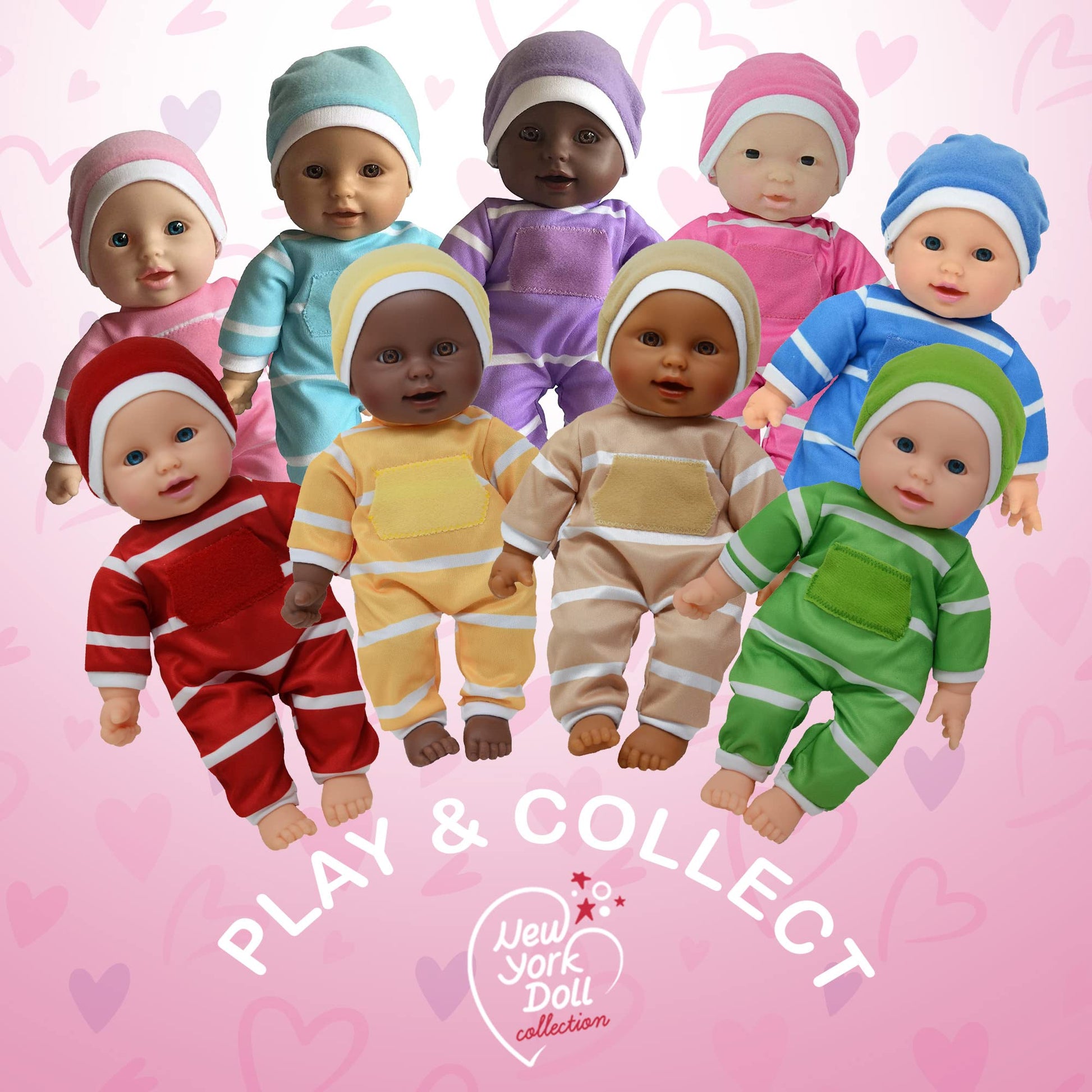 The New York Doll Collection 11 inch Soft Body Doll in Gift Box - Award Winner & Toy 11'' Baby Doll (Yellow African American), (B336)