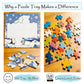 HahaMagic Puzzles for Kids Ages, 24 Pack 16 Pieces Jigsaw Puzzles