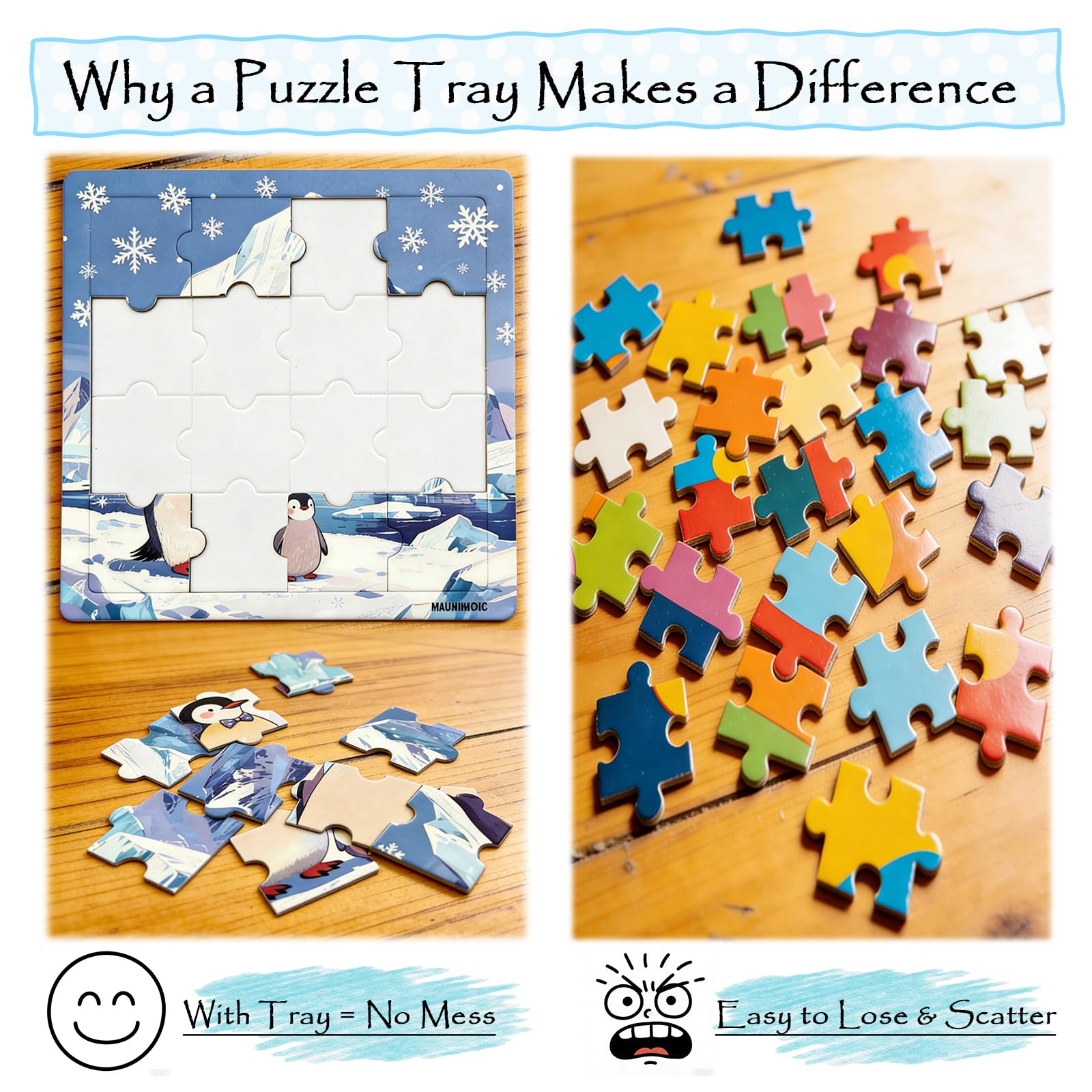 HahaMagic Puzzles for Kids Ages, 24 Pack 16 Pieces Jigsaw Puzzles