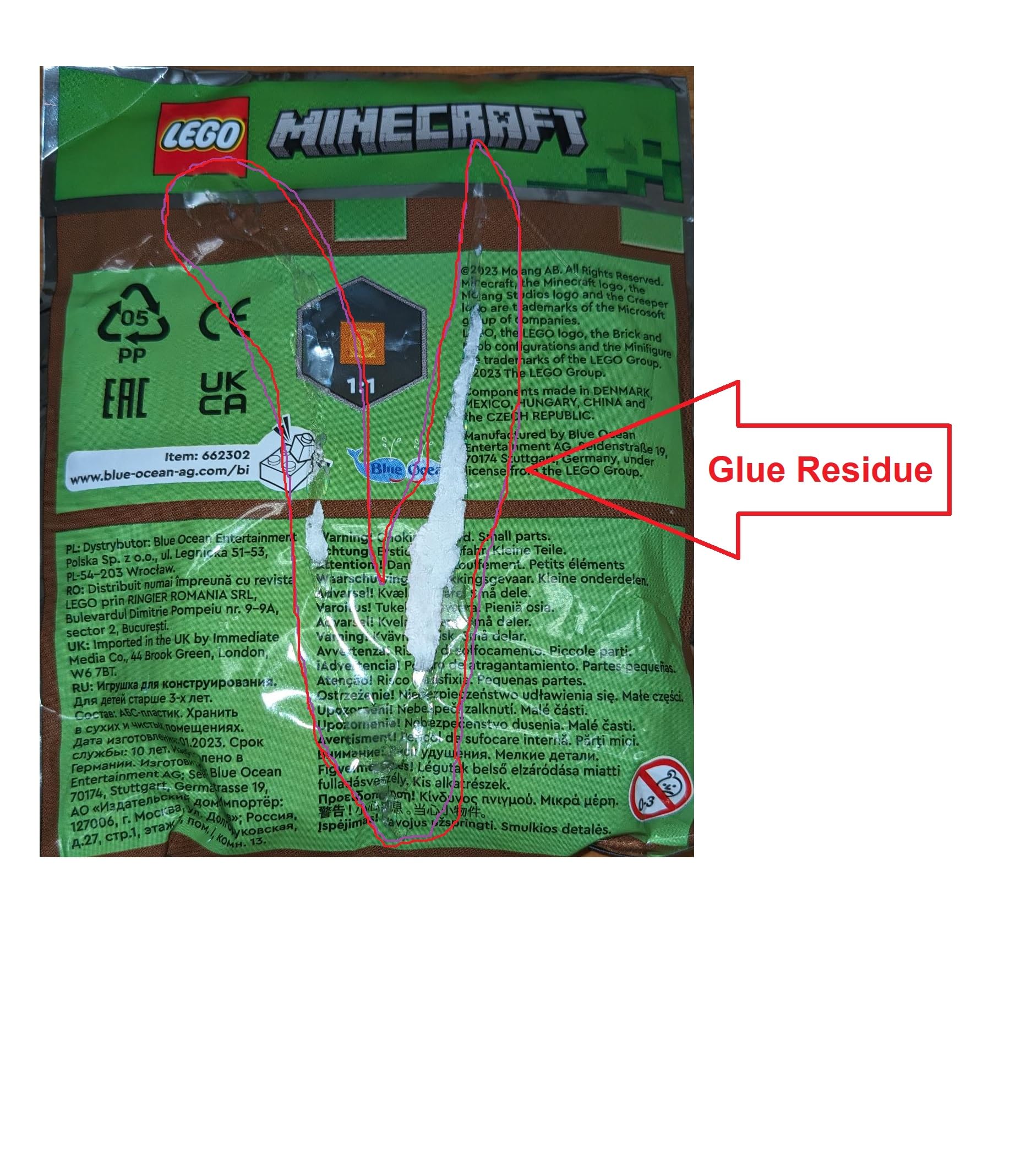 LEGO Minecraft: Cave Explorer, Creeper and Slime Combo Pack - 6+