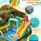 Whubefy 14-in-1 Bounce House for Kids with Ball Pit & Rabbit Ears Obstacle