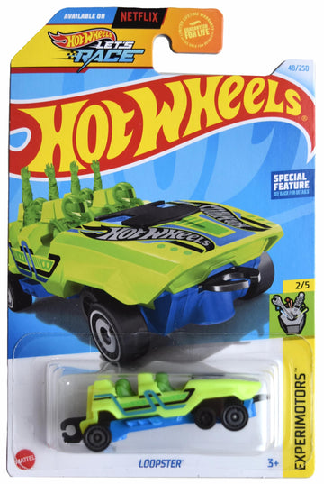 Hot Wheels Loopster, Experimotors 2/5 [Green/Hands Down] 48/250