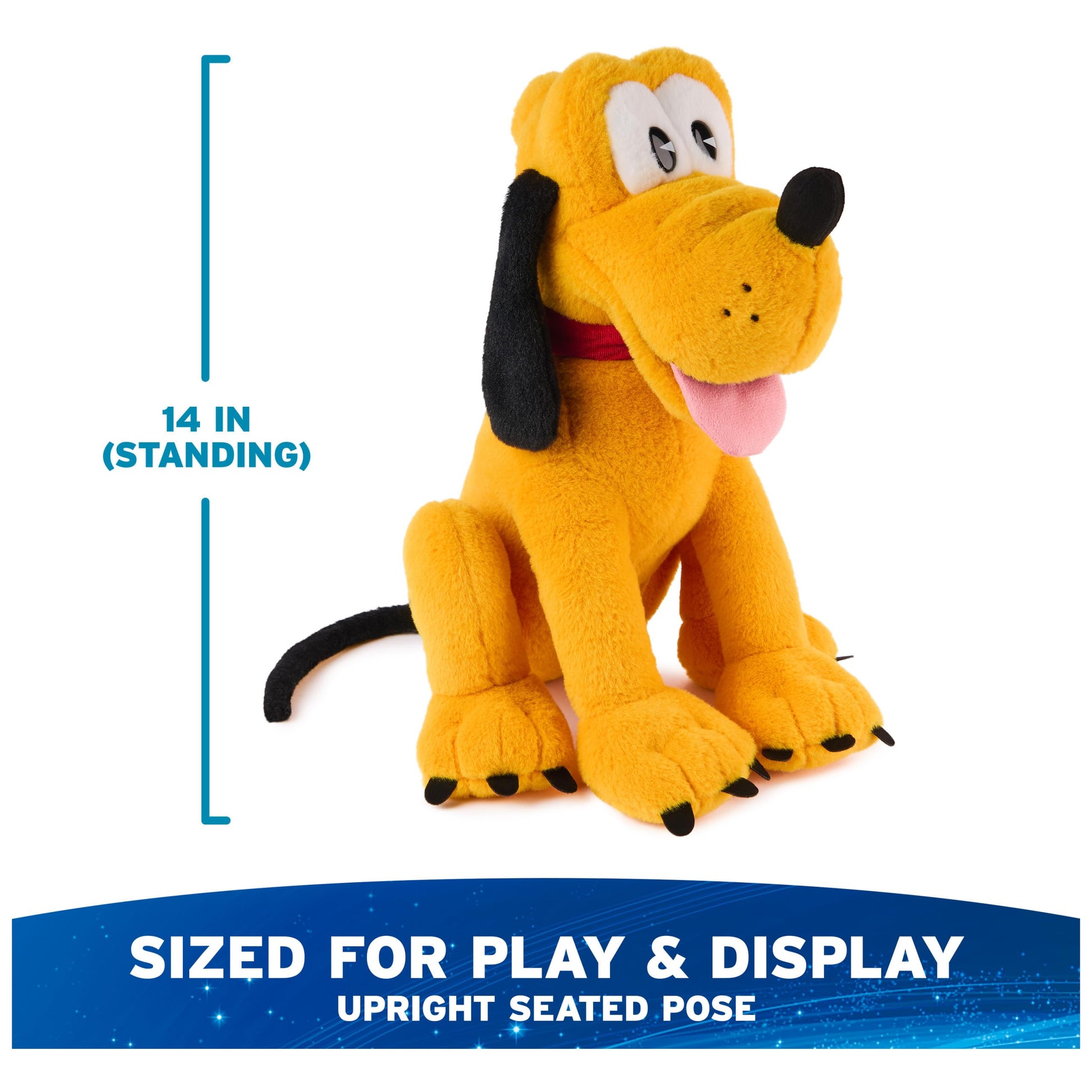 GUND Disney Official Pluto 14-Inch Deluxe Plush Toy for Ages 1+