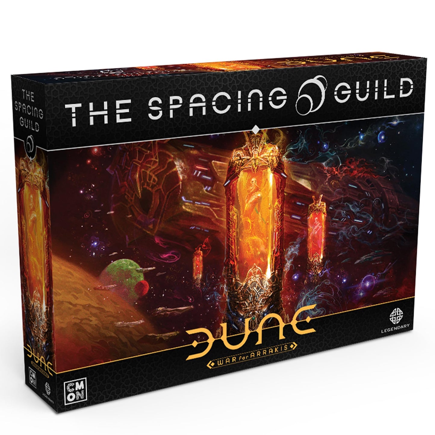 CMON Dune: The Spacing Guild Board Game Expansion - Tabletop Miniatures Strategy Game with Asymmetric Gameplay for Kids and Adults, Ages 14+, 1-4