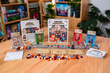 25th Century Games Neko Syndicate Board Game, Strategic Tableau-Building Card Game, 1-4 Players, Ages 14+, 30 Min Playtime, Solo Mode, Sushi Theme