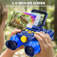 Binoculars for Kids with Night Vision, 2.4" IPS Screen Digital Binoculars with 20 Games & 8GB SD Card, 10X Optical Zoom, Rechargeable STEM Outdoor