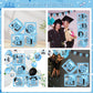 Light Blue Graduation Decorations 2026 Blue Congrats Grad Banner Class of 2026 Decorations Grad Party Decorations 2026 Graduation Banner