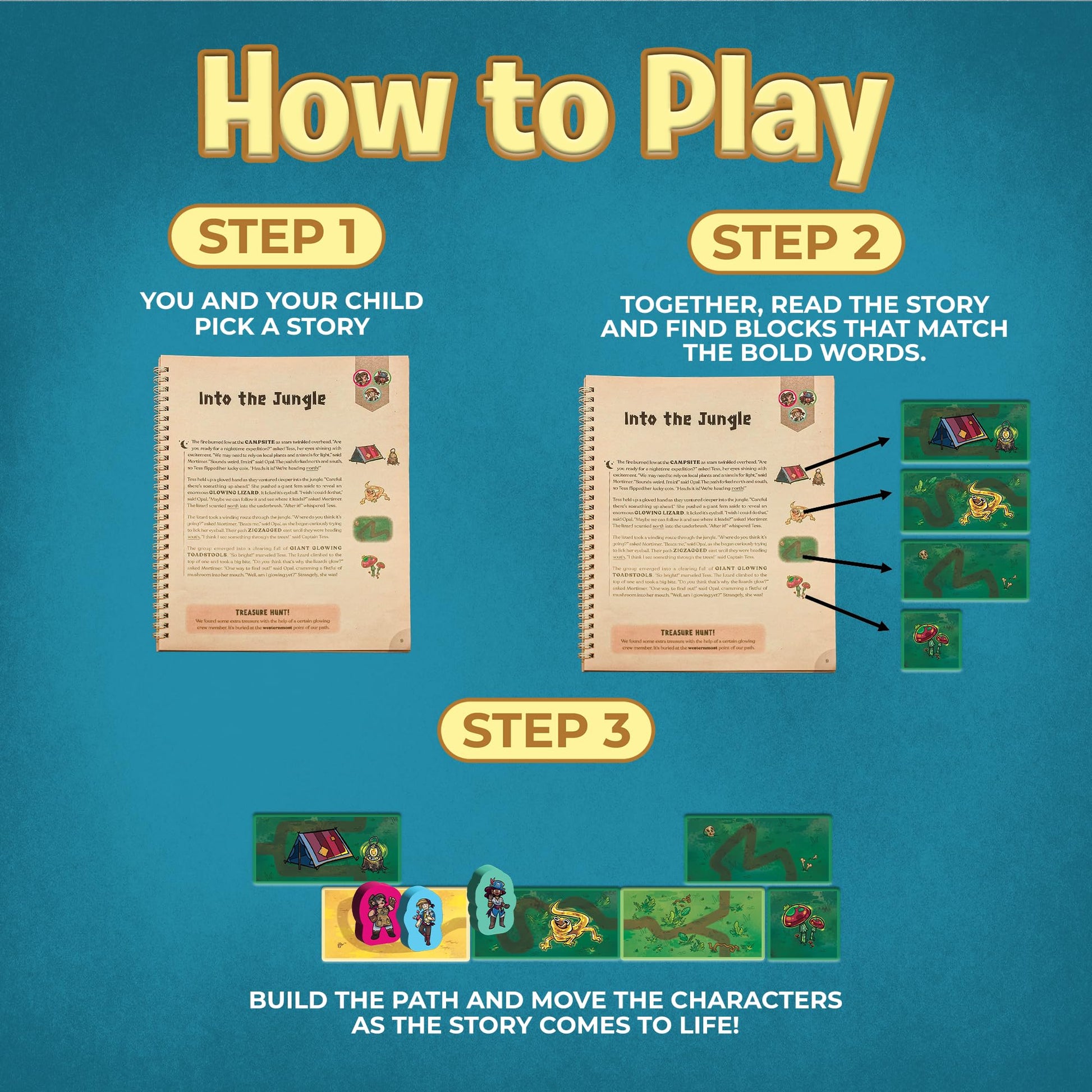 Uzzle Tales: Coral Cove - Interactive Storybook Puzzle, 2-in-1 Fun Family Story Block Game - Ages 7+ - STEM Learning Story Cards and Story Blocks
