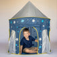 Chuckle & Roar - Spaceship Play Tent - Active Play for Toddlers - Preschool pop up Tunnel Companion - Ages 3 and up - Space Themed Tent