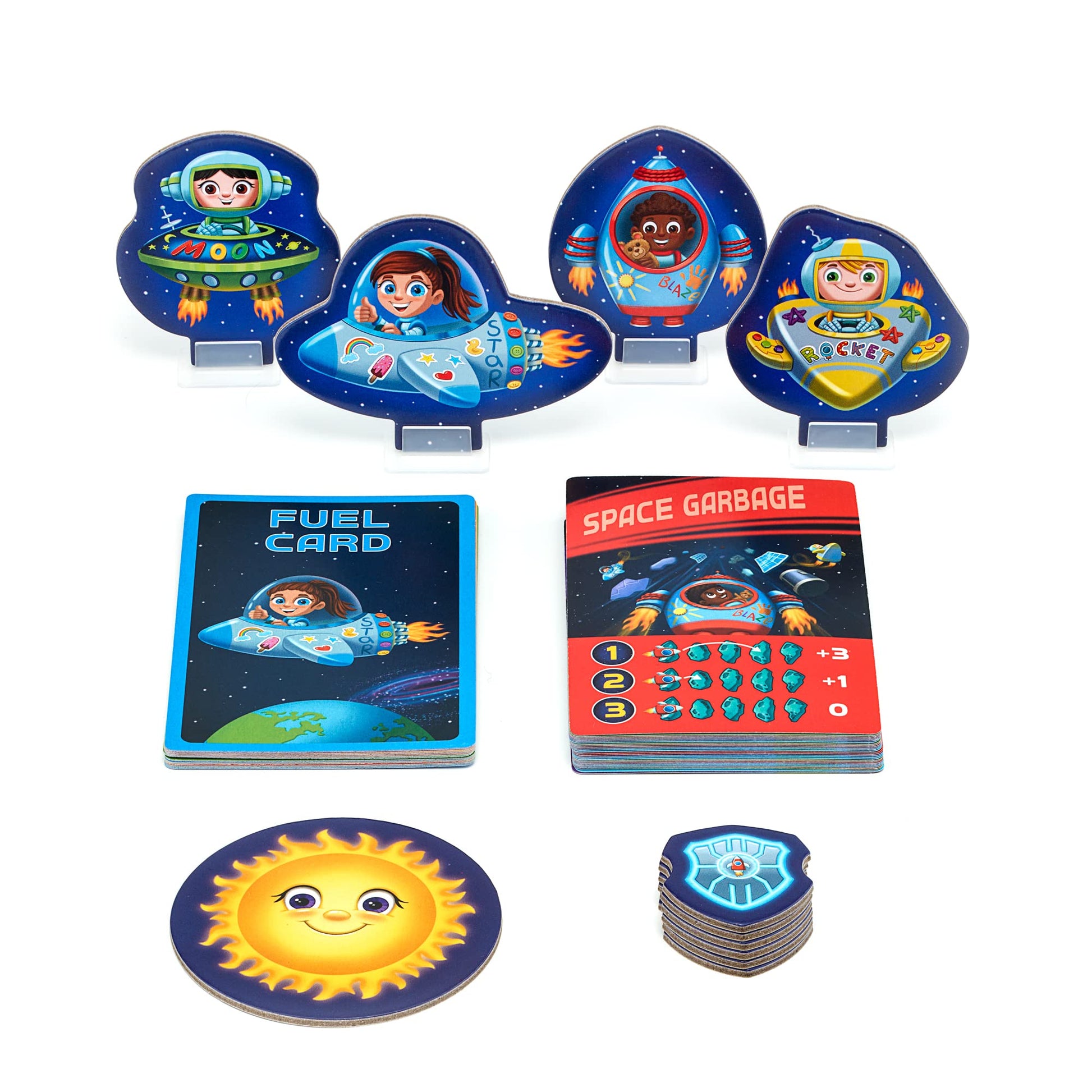 Little Astronauts Board Game for Kids Ages 4+ - Race Rockets Around The Solar System & Explore Space - Fun Family Strategy Adventure Game - Easy