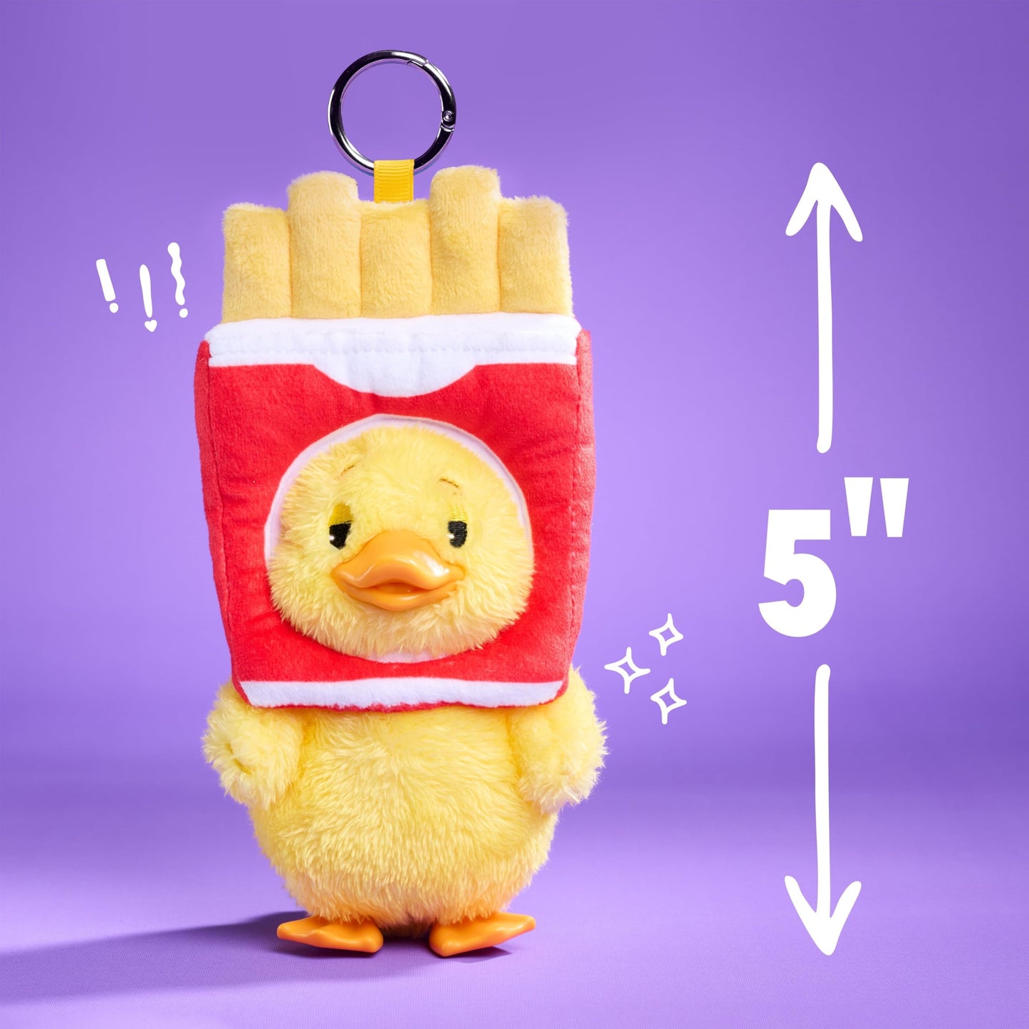HAPPY HAUL Duckalooz Snack Quack Clip-On Plush Duck Assortment